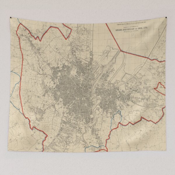 Item preview, Vintage Map of Belfast Ireland (1913) designed and sold by BravuraMedia.