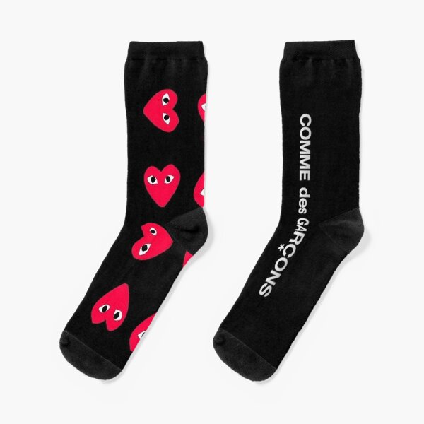 comme des garcons heart socks