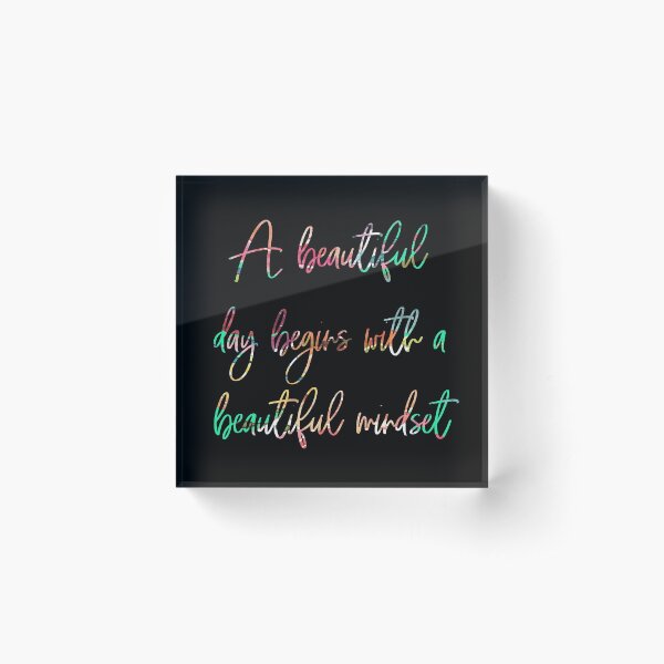 Item preview, A beautiful day begins with a beautiful mindset designed and sold by tshirtella.