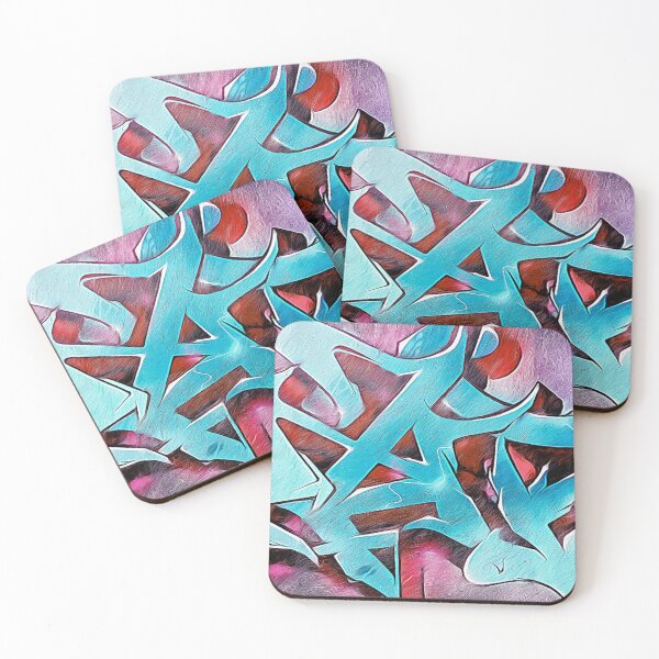Item preview, pink and light blue street art designed and sold by brugolavr.