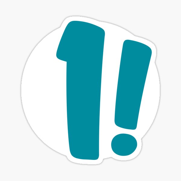 Happy BirthTees!: Numbos 1 Blue Sticker