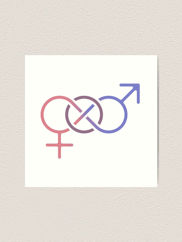 "Gender Neutrality Symbol White Outline" Art Print for Sale by