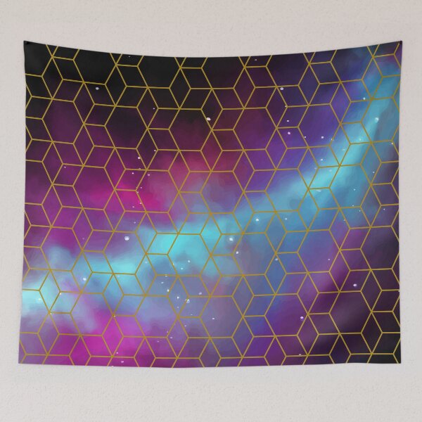 Item preview, Galaxy with cubes designed and sold by The Pattern Mill.