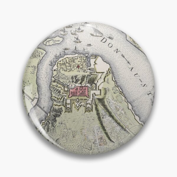 Item preview, Vintage Siege of Belgrade Serbia Map (1717) designed and sold by BravuraMedia.