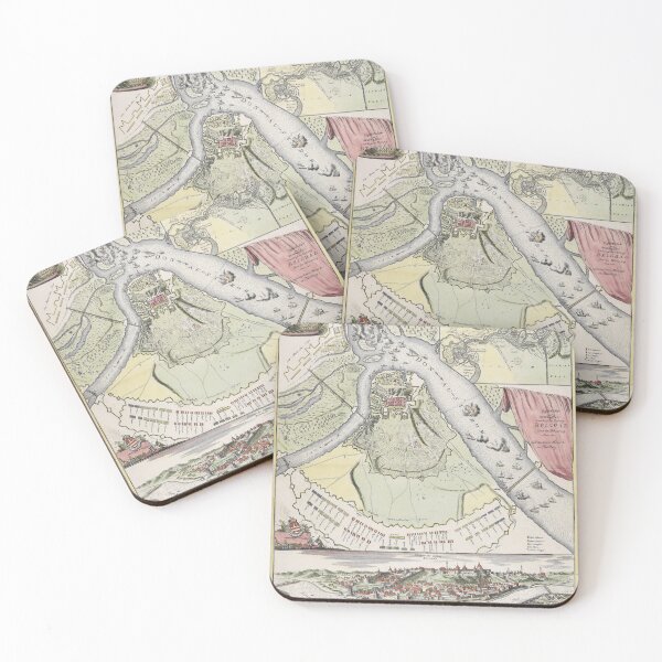 Item preview, Vintage Siege of Belgrade Serbia Map (1717) designed and sold by BravuraMedia.
