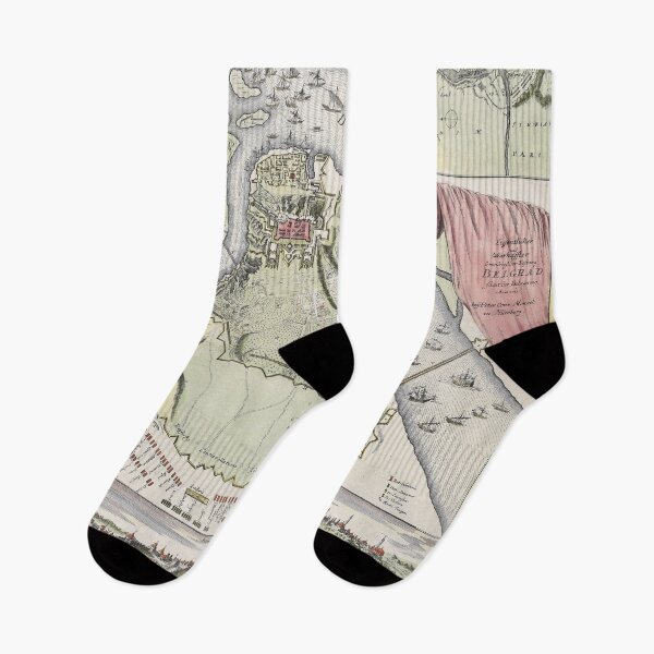 Item preview, Vintage Siege of Belgrade Serbia Map (1717) designed and sold by BravuraMedia.