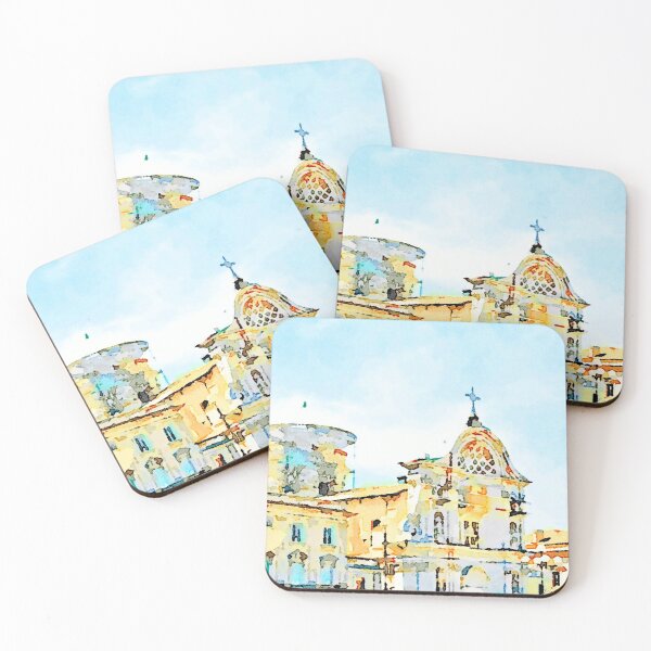 Item preview, L'Aquila: church with fountain designed and sold by Giuseppe Cocco.