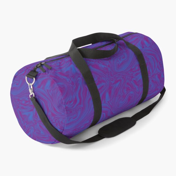 Psychedelic Trippy Purple Marble Liquid Duffle Bag