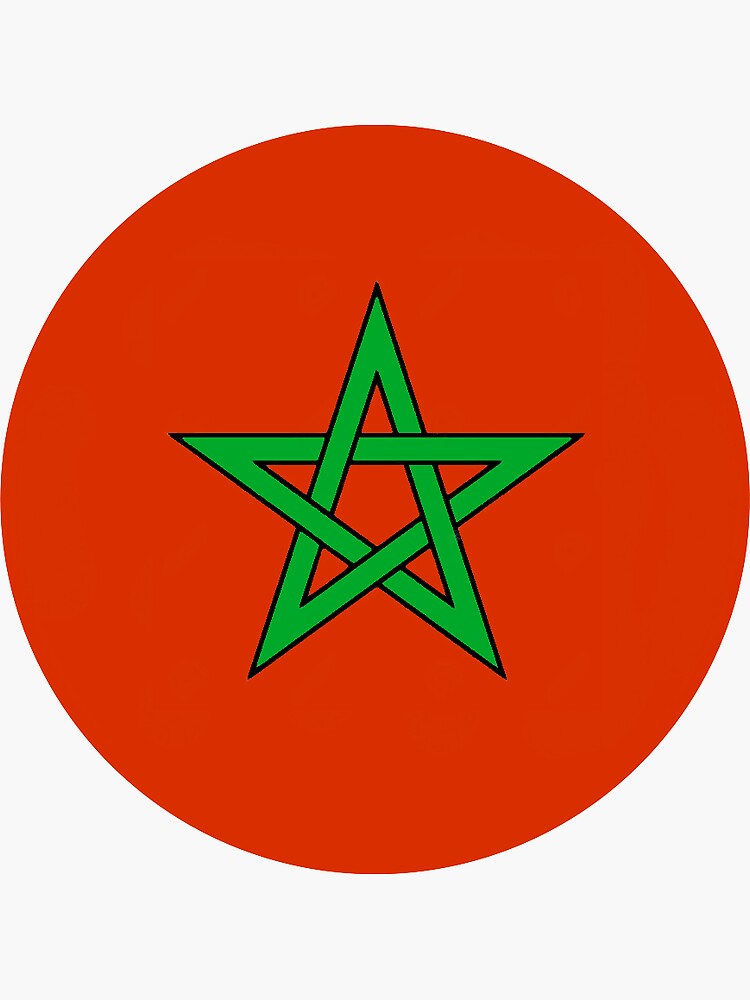 "Moorish Flag Symbol Red and Green " Sticker for Sale by MoorishDesigns