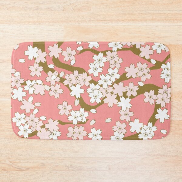 Item preview, Pastel Pink Background with White Petals Floral Background designed and sold by ItsNikkiArts.