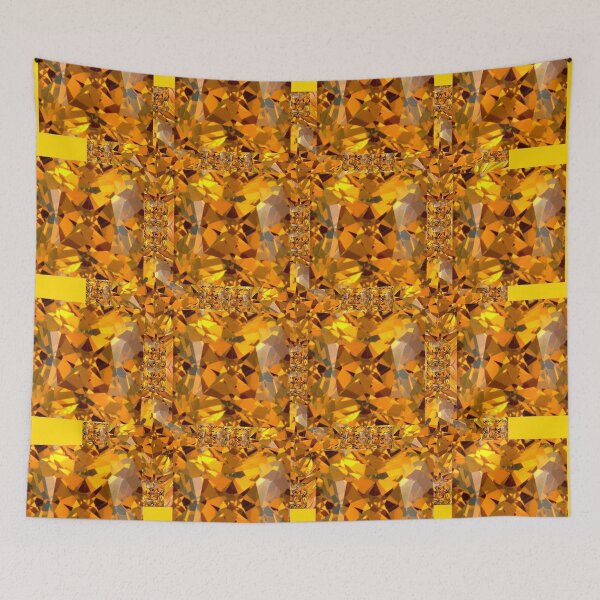 Item preview, GOLDEN TOPAZ GEM PATTERN ART designed and sold by sharlesart.