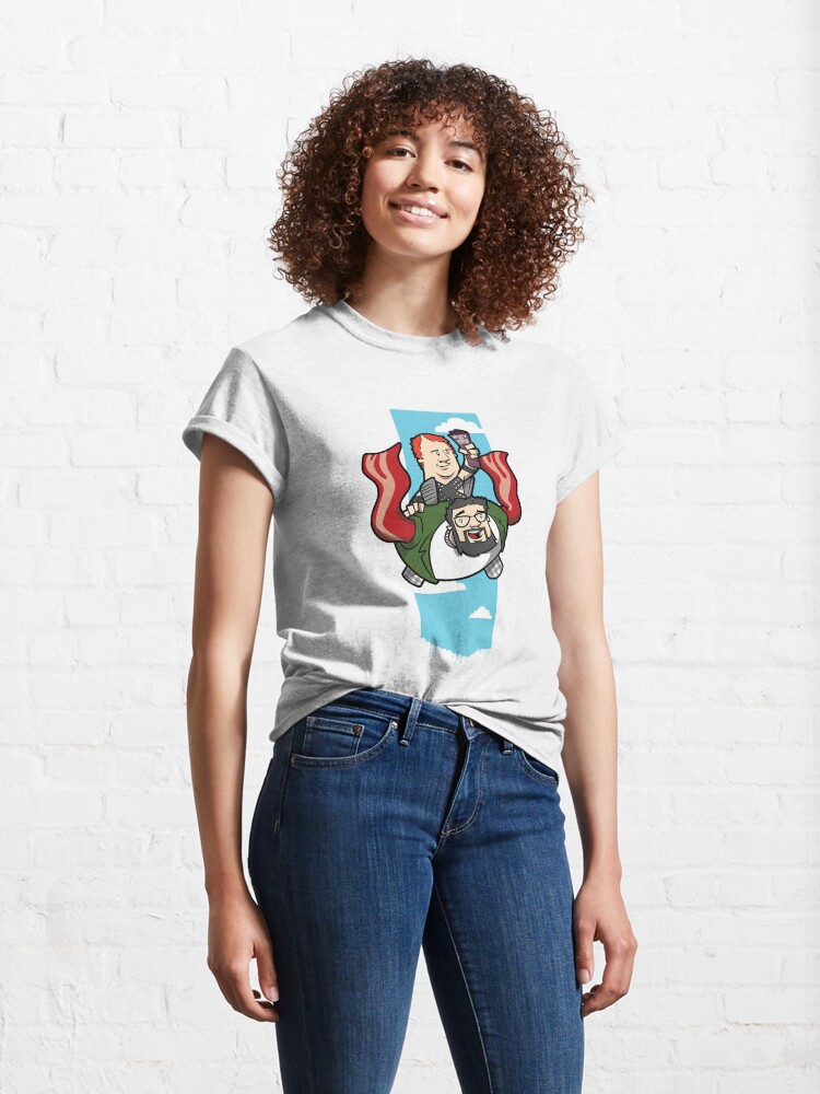 Alternate view of Smith And The Buffy Man On Wings of Swine Classic T-Shirt