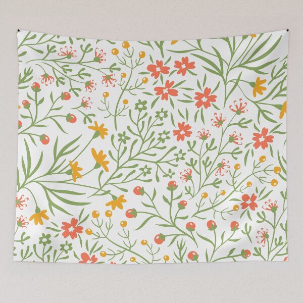 Item preview, Tropical Floral Background Patterns designed and sold by ItsNikkiArts.