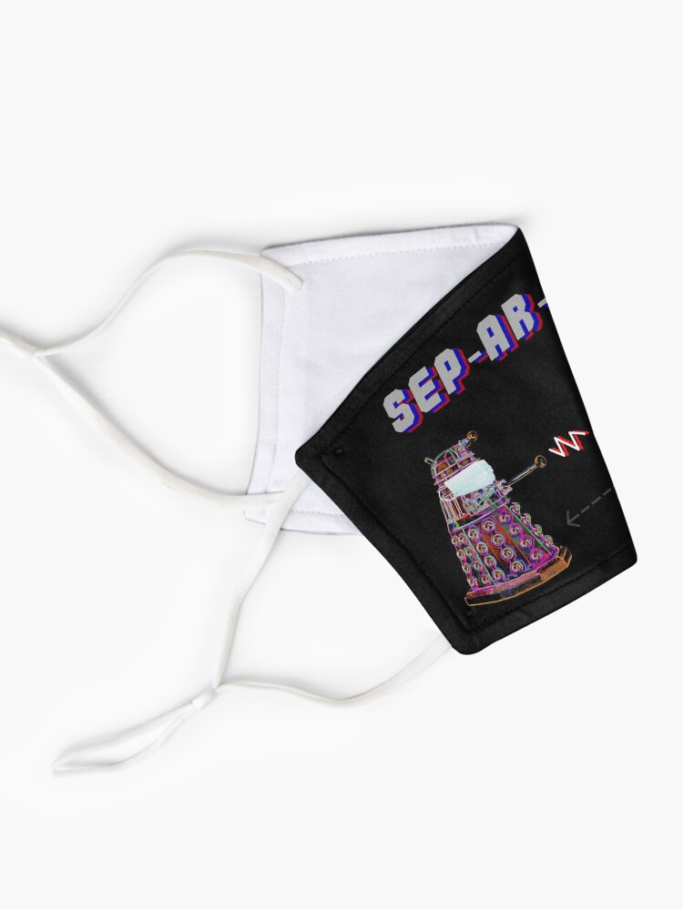 Alternate view of Daleks Separate COVID Coronavirus Design Mask