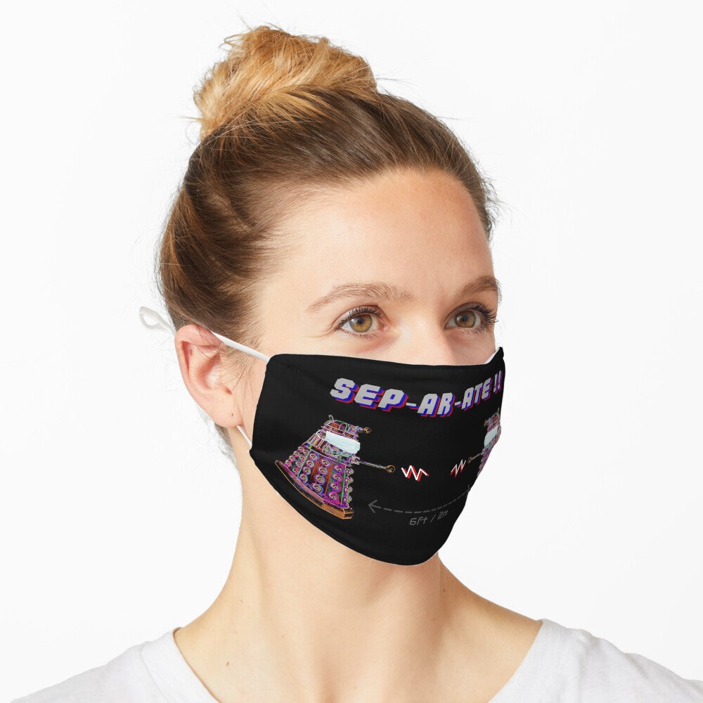 Daleks Separate COVID Coronavirus Design Mask