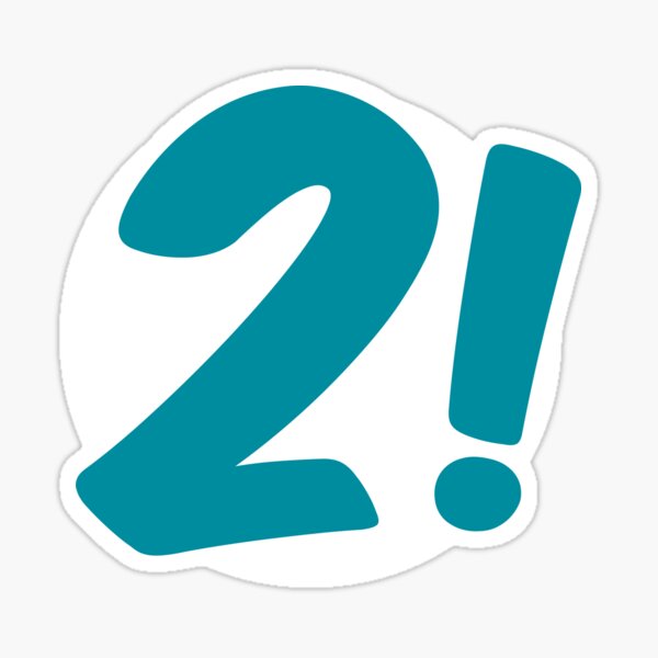 Happy BirthTees!: Numbos 2 Blue Sticker