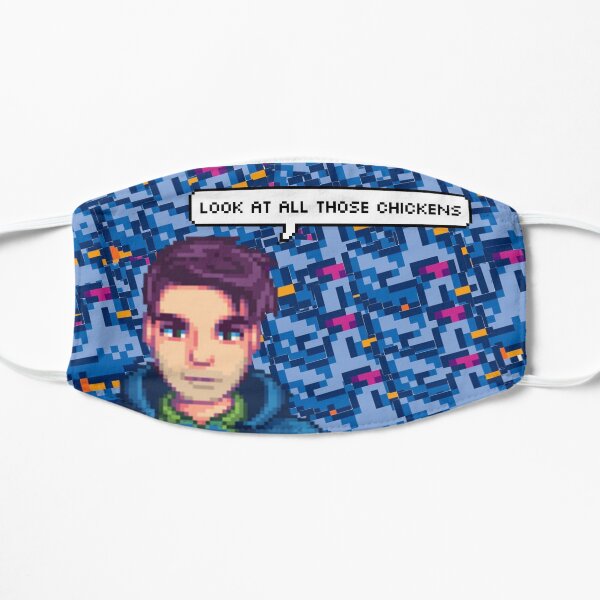 Shane and his chickens Flat Mask