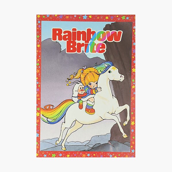 Rainbow Brite & Starlite - 80s cartoon / toy Photographic Print