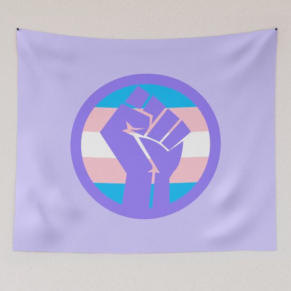 Item preview, LAVENDER Trans Pride Power Fist  designed and sold by Thelittlelord.