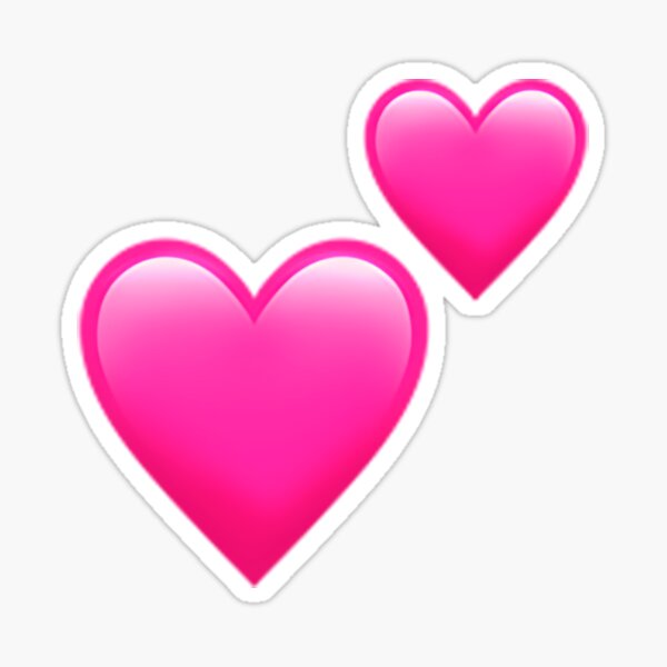 Two Hearts Emoji Sticker