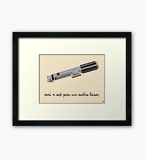 This is Not a Light Saber Framed Print