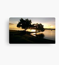 Lake on a Spring Evening Canvas Print