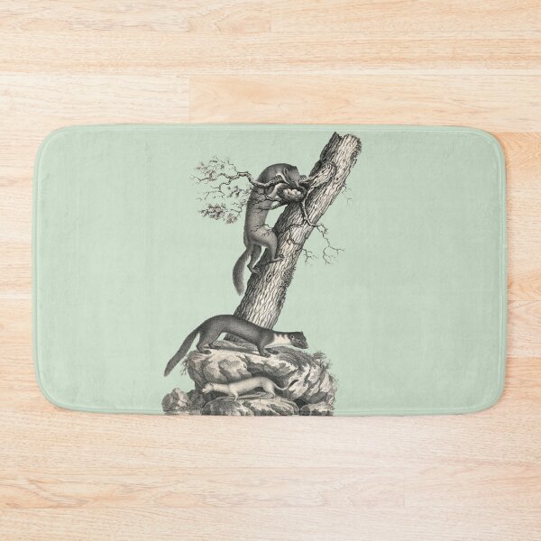 Item preview, Pine Marten, House Marten and Ermine Antique Print designed and sold by AntiqueImages.