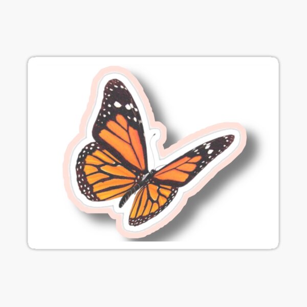 Item preview, Baby pink butterfly sticker designed and sold by Abbies-artwork.