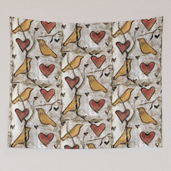Artikelvorschau, Steinvogel und Herz / Valentinstag / Stein / Geschnitzte Kunst / entworfen und verkauft von artenvironments.
