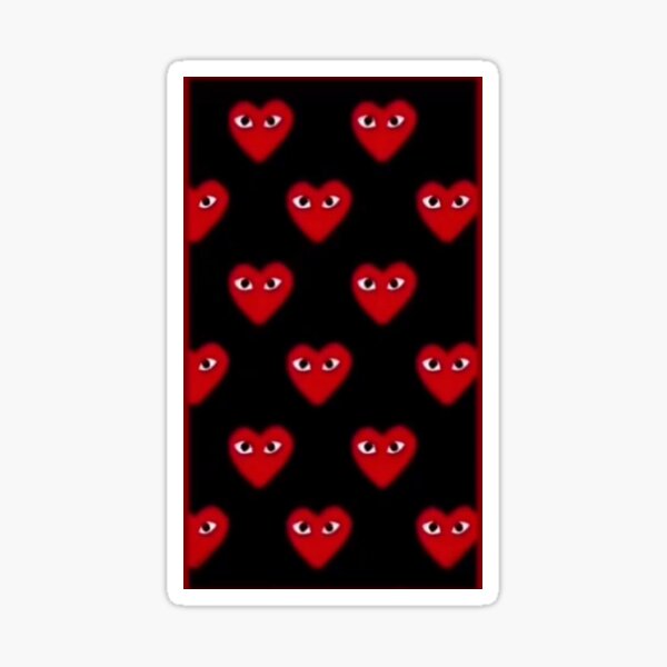 Sticker Herz Mit Augen Redbubble