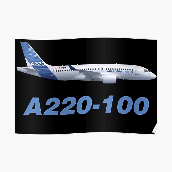 Airbus A220-100 Poster