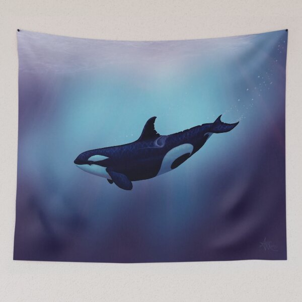 Item preview, "Lost in Fantasy" by Amber Marine ~ orca / killer whale art, © 2015 designed and sold by Amber Marine ~ Wildlife Artist ~ © 2004-2021.