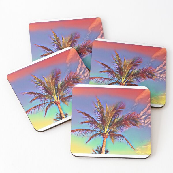 Item preview, Colorful Island palm tree. designed and sold by yyrom445.