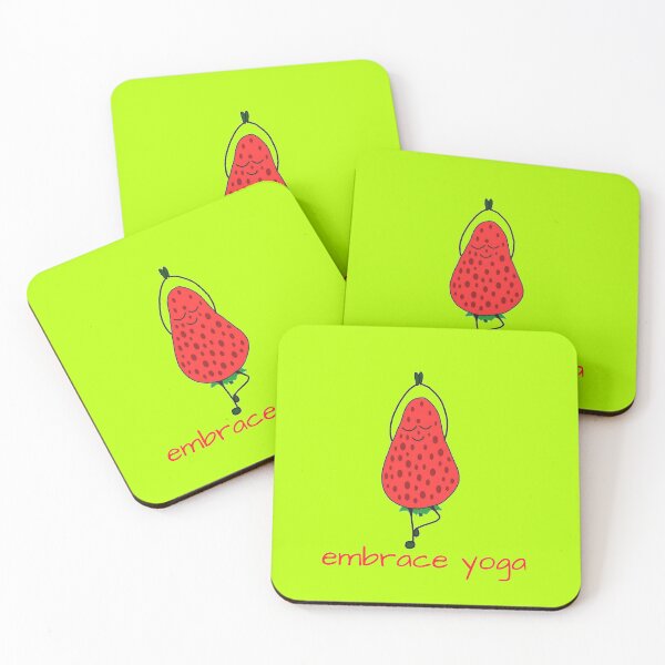 Item preview, Embrace yoga, with strawberry fruit designed and sold by Sujitmone.