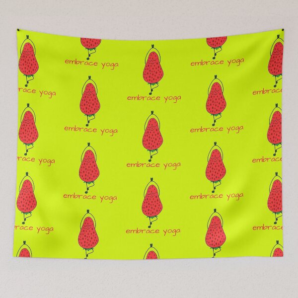 Item preview, Embrace yoga, with strawberry fruit designed and sold by Sujitmone.