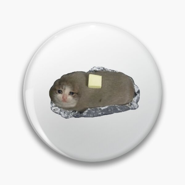 Item preview, crying potato cat with butter - crying cat meme designed and sold by wewo ewo.