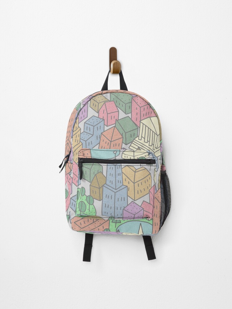 Thumbnail 1 of 3, Backpack, City rainbow designed and sold by Rusembell.