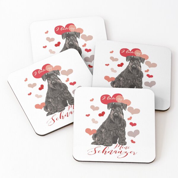 Aperçu de l'œuvre J'aime mon Schnauzer miniature (marron)! Surtout pour les amateurs de Mini Schnauzer! créée et vendue par rs-designs.
