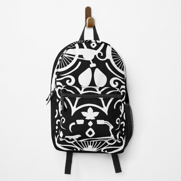Item preview, Vintage Mexican Skull with Bicycle - white on black designed and sold by XOOXOO.