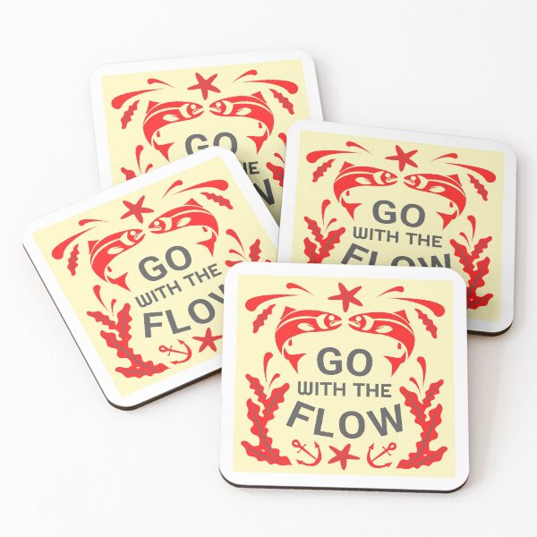 Item preview, Go With The Flow Red Fish designed and sold by Motivationmint.