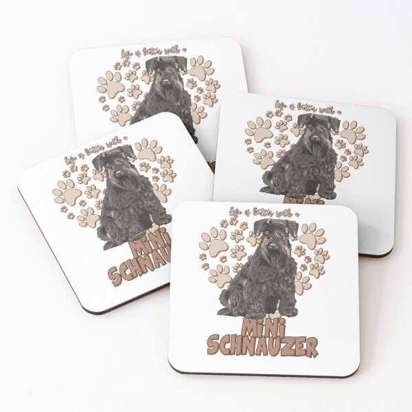 Aperçu de l'œuvre Mieux vivre avec un mini schnauzer (marron)! Surtout pour les amateurs de Mini Schnauzer! créée et vendue par rs-designs.