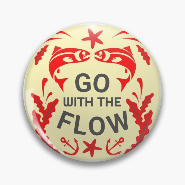 Item preview, Go With The Flow Red Fish designed and sold by Motivationmint.