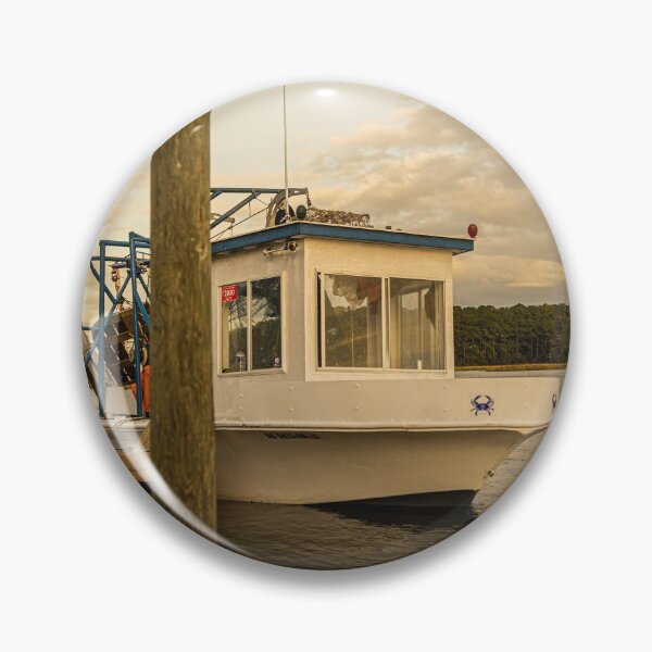 Item preview, Boat  fishing in the Intracoastal Waterway. designed and sold by KensLensDesigns.