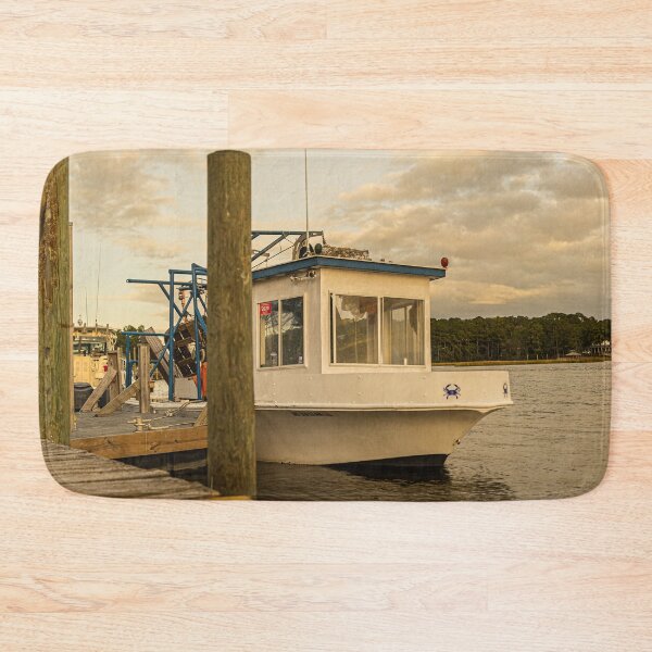 Item preview, Boat  fishing in the Intracoastal Waterway. designed and sold by KensLensDesigns.