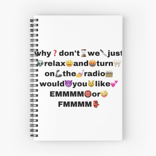 Item preview, why❓don't⌛we?just?relax?and?turn?on?the?radio? would?you?like?EMMMM?or? FMMMM designed and sold by cydneysstickers.