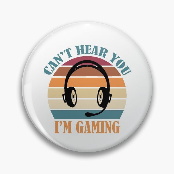 Item preview, Funny Gamer Gift Headset Can't Hear You I'm Gaming designed and sold by MalikaBela.