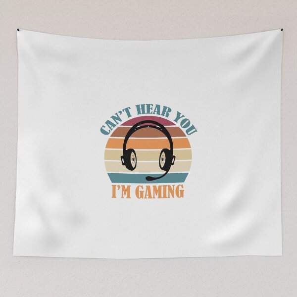 Item preview, Funny Gamer Gift Headset Can't Hear You I'm Gaming designed and sold by MalikaBela.