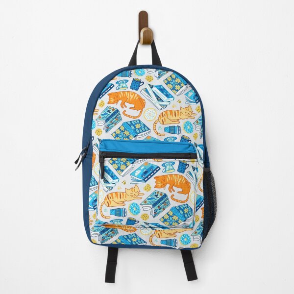 Tea Party Cat-Book Vibes! Backpack