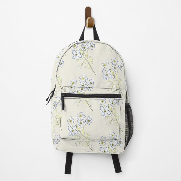 Digital Watercolour Forget-Me-Nots Backpack