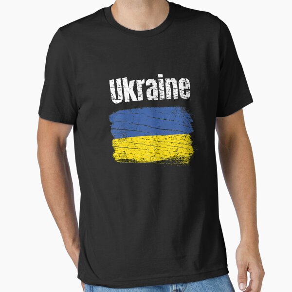 Item preview, Ukraine Ukrainian Flag Vintage Graphic - Ukraine Lovers Tourists Souvenir Cool National Gift designed and sold by FunnySunny T-Shirts.